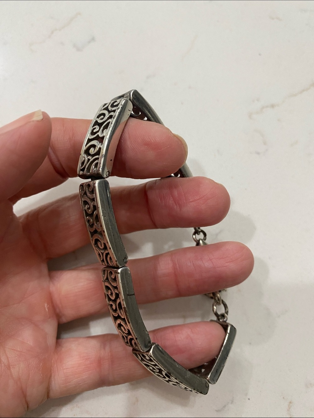 Brighton Silver Filigree Link Bracelet - Silver - Picture 4 of 6